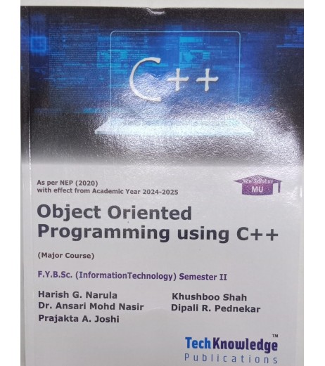 Object Oriented Programming With C++ Sem II B.Sc-IT Techknowledge