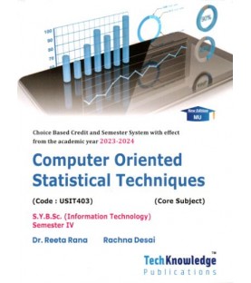 Computer Oriented Statistical Techniques Sem 4 SYBSc IT techknowledge Publication