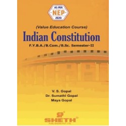 Indian Constitution F.Y.B.A,B.Sc, B.com. Semester 2 Sheth