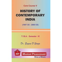 History of Contemporary India T.Y.B.A.Sem 6 Manan Prakashan