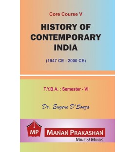 History of Contemporary India T.Y.B.A.Sem 6 Manan Prakashan