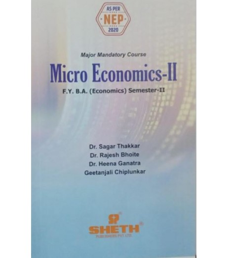 Microeconomics F.Y.B.A. Semester 2 Sheth Publication B.A. Sem 2 - SchoolChamp.net