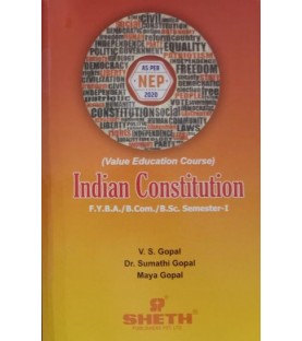 Indian Constitution F.Y.B.A,B.Sc, B.com. Semester 1 Sheth Publication | NEP 2020