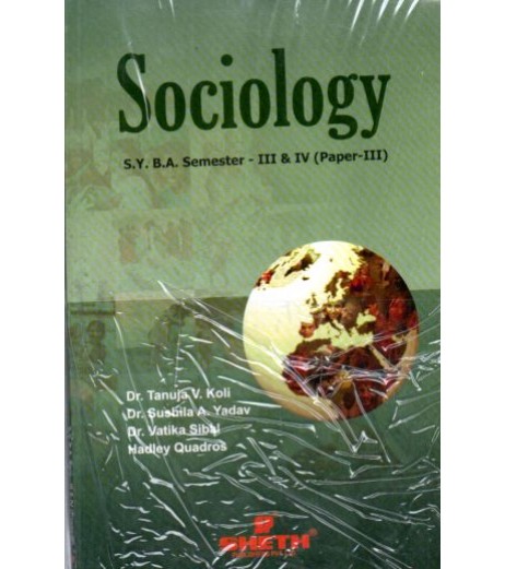 Sociology Paper-III S.Y.B.A.Sem 3 & 4 Sheth Publication