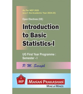 Introduction to Basic Statistics UG First Year Programme Sem 1 Manan Prakashan