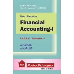 Financial Accounting-I  FYBAF Sem 1 Manan Prakashan | NEP