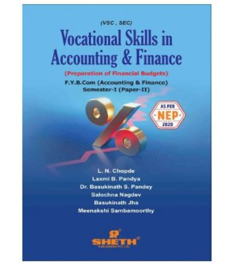 Vocational Skills in Accounting and Finance Paper -2  FYBAF Sem 1 Sheth Publication | NEP 2020