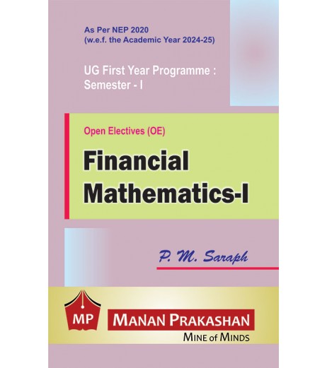 Financial Mathematics-I UG First Year Programme Sem 1 Manan Prakashan