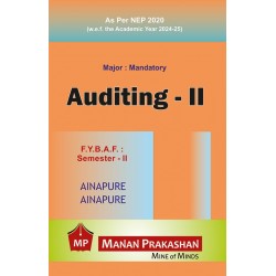 Auditing-II FYBAF Sem 2 Manan Prakashan | NEP 2020