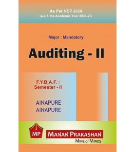 Auditing-II FYBAF Sem 2 Manan Prakashan | NEP 2020