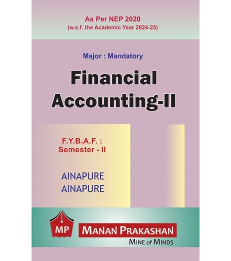 Financial Accounting-II FYBAF Sem 2 Manan Prakashan | NEP 2020