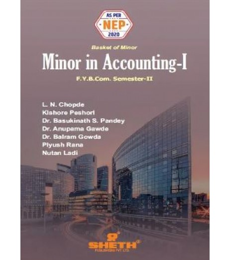 Minor In Accounting-1 FYBcom Sem 2 Sheth Publication | NEP 2020