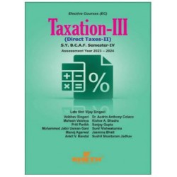 Direct Taxes-I (Taxation -III) SYBAF Sem 4 Sheth Publication