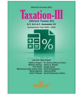 Direct Taxes-I (Taxation -III) SYBAF Sem 4 Sheth Publication