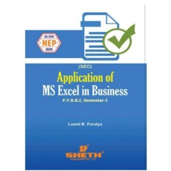 Application of MS Excel in Business FYBBI Sem 1 Sheth