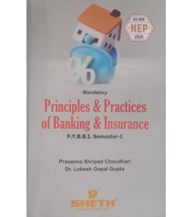 Principles and Practice in Banking and Insurance FYBBI Sem 1 Sheth Publication |  NEP 2020
