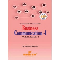 Business Communication -1 FYBBI Sem 1 Sheth Publication | 