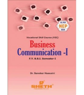 Business Communication -1 FYBBI Sem 1 Sheth Publication |  NEP 2020