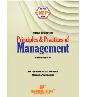 Principles and Practices of Management Sem 2 Sheth Publication 