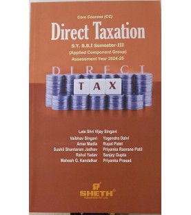 Direct Taxation SYBBI Sem 3 Sheth Publication 