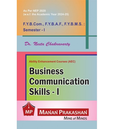 Business Communication Skills - I FYBcom FYBMS,FYBAF Sem 1 Manan Prakashan | NEP 2020 