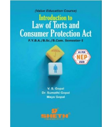 Introduction to Law of Torts and Consumer Protection Act FYB.Com  FY.BA FYB.Sc Sem 1 Sheth Publication