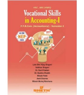 Vocational Skills in Accounting and Finance Paper -I  FYBcom Sem 1 Sheth Publication | NEP 2020 