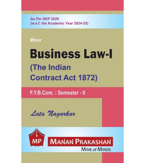 Business Law-I FYBcom Sem 2 Manan Prakashan SchoolChamp.net