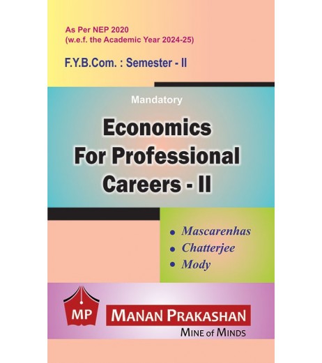 Economics for Professional Careers-2 FYBcom Sem 2 Manan Prakashan | NEP 2020