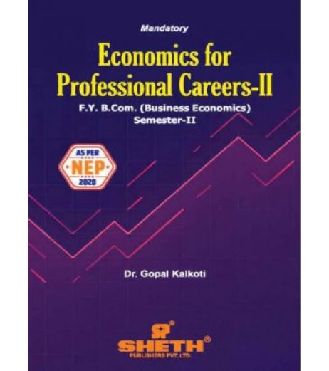 Economics for Professional Careers-2 FYBcom Sem 2 Sheth Publication 