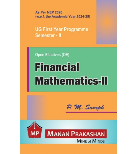 Financial Mathematics-II UG First Year Programme Sem 2 Manan Prakashan