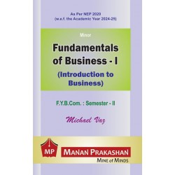 Fundamentals of Business-I  FYBcom Sem 2 Manan Prakashan |