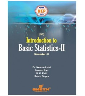 Introduction to Basic Statistics-II UG First Year Programme Sem 2 Sheth Publication 