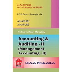 Accounting And Auditing-II SYBcom Sem 4 Manan Prakashan | NEP 2020 Accounting And Auditing-II SYBcom Sem 4 Manan Prakashan | NEP 2020