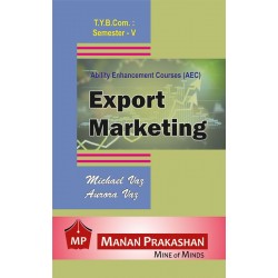 Export Marketing TYBcom Sem 5 Manan Prakashan