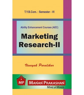 Marketing Research 2 TYBcom Sem 6 Manan Prakashan