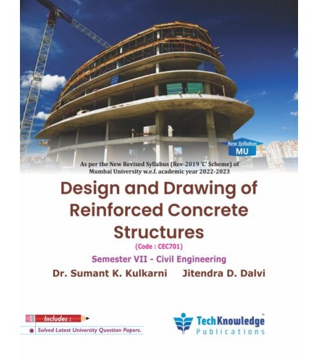 Design and Drawing of Reinforced Concrete Structures Sem 7 Civil Engineering Techknowledge Publication | Mumbai University