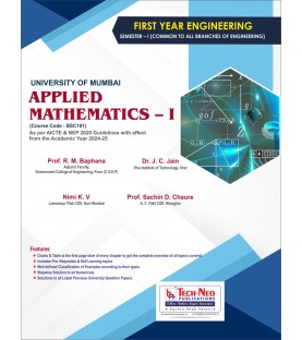 Applied Mathematics-I First Year Sem 1 Engineering  Techneo Publication | Mumbai University 