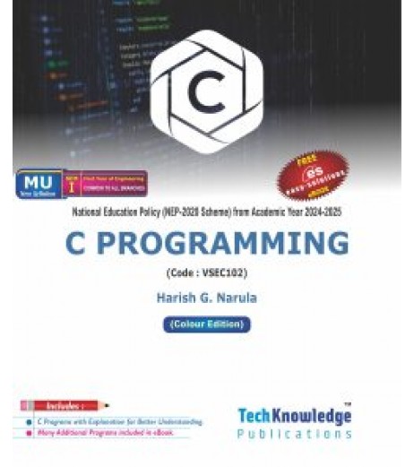 C Programming First Year Sem 1 Techknowledge Publication | Mumbai University