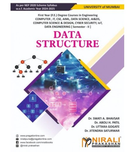 Data Structure First Year Sem 2 Engineering Mumbai University | Nirali Prakashan