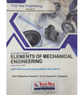 Elements of Mechanical Engineering First Year Sem 2  Engineering Techneo Publication | Mumbai University 