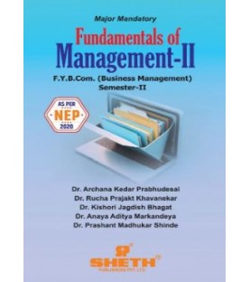 Fundamentals of Management-II FYBMS Sem 2 Sheth Publication | NEP 2020