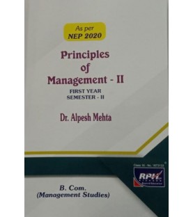 Principles of Management-II  FYBMS Sem 2 Rishabh Publication | Nep 2020