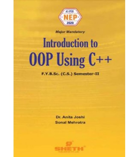 Introduction to OOP Using C Plus Plus Sem 2 FYB.Sc-Computer Science  Sheth | NEP 2020