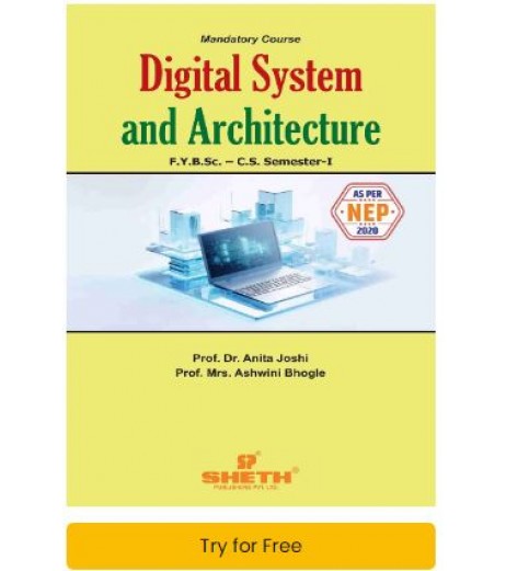 Digital System and Architecture Sem 1 FYBsc-Computer Science | Sheth Publication | Mumbai University