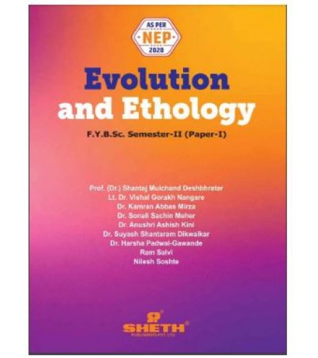 Evolution and Ethology (Paper-I)  F.Y.B.Sc. Sem II Sheth Publication | NEP 2020