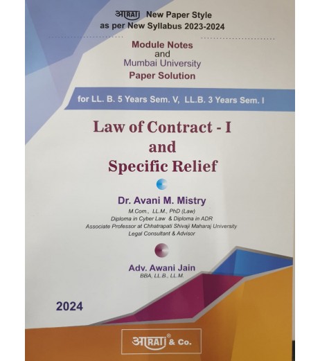 Law Of Contract Paper Solution FYBSL and FYLLB  Sem 1 Aarti and Co. LLB Sem 1 - SchoolChamp.net