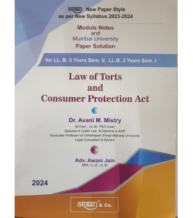 Law of Torts and Consumer Protection Acts Paper Solution FYBSL and FYLLB  Sem 1 Aarti and Com.