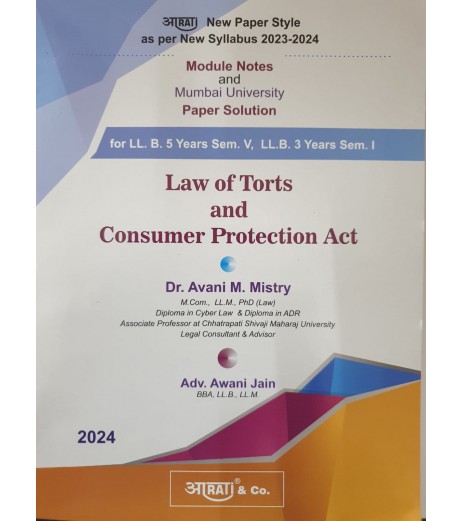 Law of Torts and Consumer Protection Acts Paper Solution FYBSL and FYLLB  Sem 1 Aarti and Com. LLB Sem 1 - SchoolChamp.net