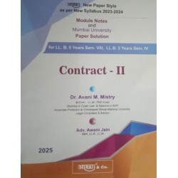 Aarti Contract II  Paper Solution Sem 4 for BLS and LLB |